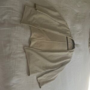 Elegant Cream Open Cardigan